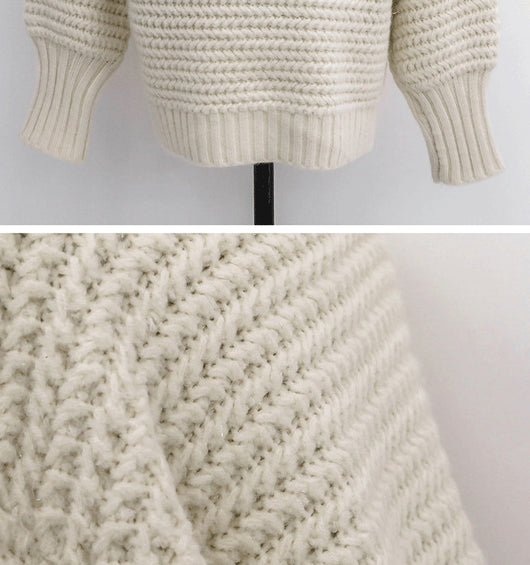 Suéter Cuello Tortuga Holgado de Punto Grueso - Image 15