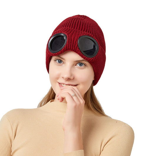 Gorro Tejido Abrigado con Gafas Protectoras - Protección Térmica Unisex Otoño Invierno - Image 6