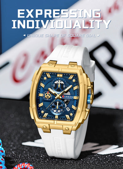 Reloj de Pulsera Hombre Impermeable con Calendario y Seis Agujas - Image 16