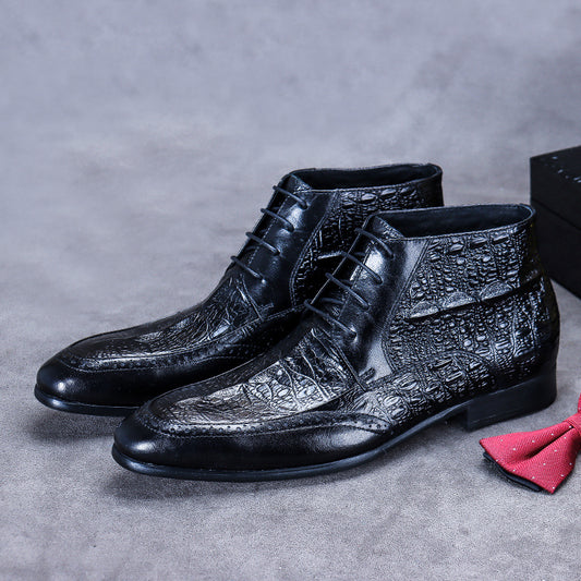 Botas Casuales Altas de Cuero Genuino para Hombre - Image 2