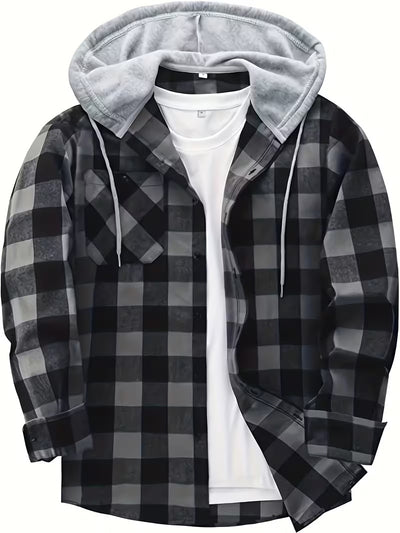 Sudadera Hoodie Cuadros para Hombre - Manga Larga - Image 6