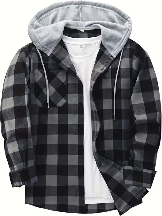 Sudadera Hoodie Cuadros para Hombre - Manga Larga - Image 6
