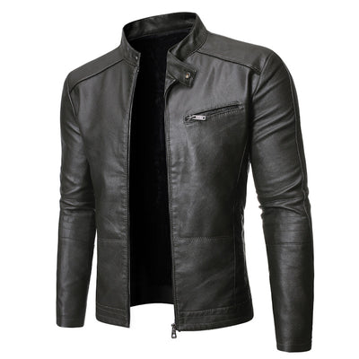 Chaqueta de Cuero para Motociclista Estilo Europeo y Americano - Image 8
