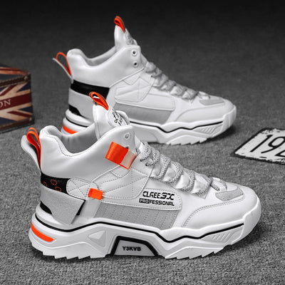 Zapatillas Deportivas Altas para Hombre con Combinación de Colores - Image 6