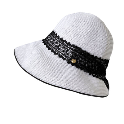 Sombrero Pescador de Encaje con Protección Solar para Mujer - Verano - Image 7