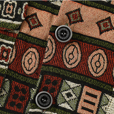Camisa Vintage Étnica Tejida con Bordados para Hombre - Manga Larga - Image 5