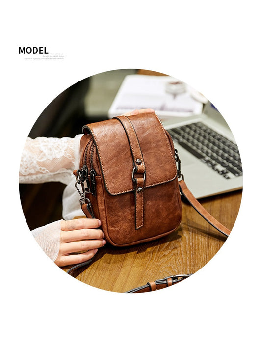 Bolso Bandolera Retro para Mujer - Bolsa de Hombro Único para Teléfono y Accesorios - Image 13