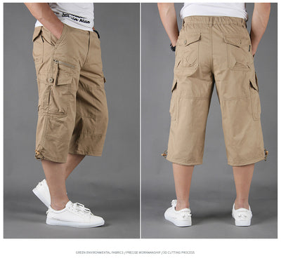 Shorts Casuales Holgados Multi Bolsillo para Hombre - Image 13