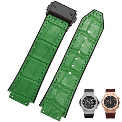 Correa de Reloj Cuero Genuino con Silicona para Hombre - Image 18