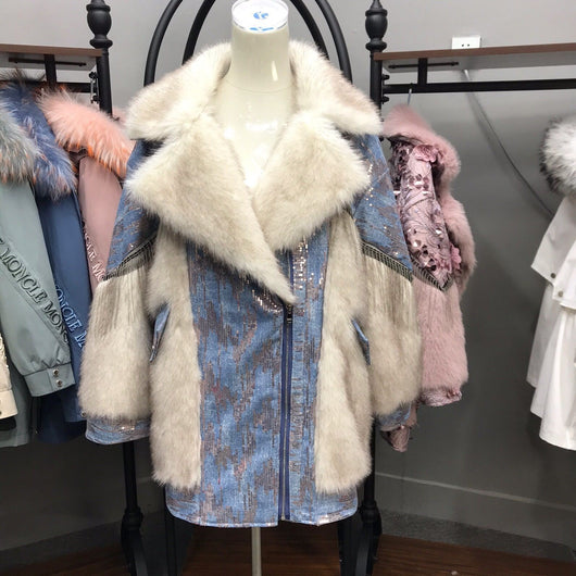 Abrigo Largo de Lana de Cordero para Mujer - Diseño Elegante y Cálido - Image 5
