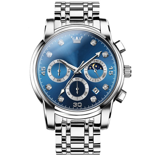 Reloj de Cuarzo Multifuncional para Hombre en Acero Inoxidable - Image 7