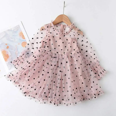 Vestido de Malla Manga Larga para Niñas - Colección Otoño - Image 8
