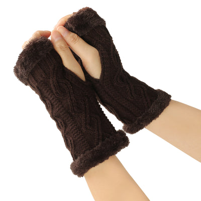 Guantes Tejidos Gruesos Rombos con Forro Polar Plus - Image 8