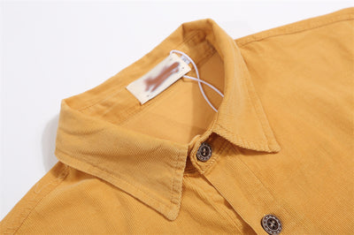 Camisa Suelta de Verano con Bolsillos Bordados para Hombre - Image 10