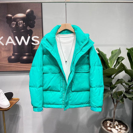 Abrigo de Algodón Grueso Unisex - Chaqueta Casual Holgada para Parejas - Image 18