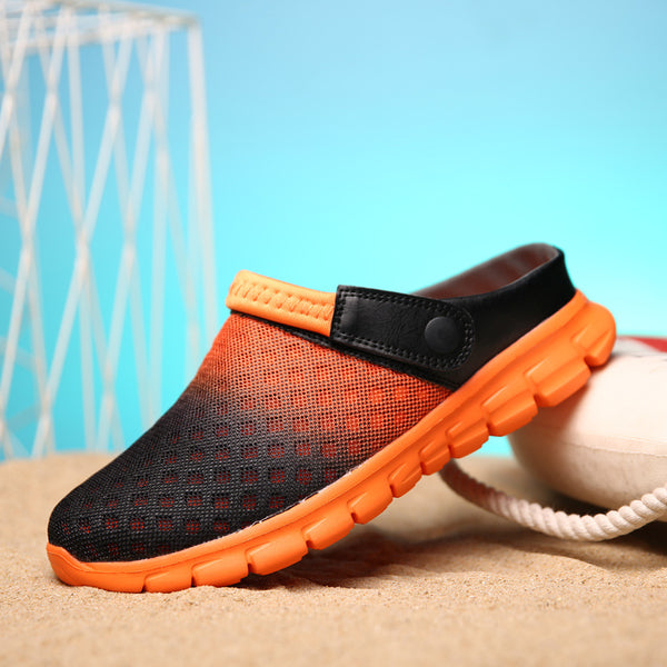 Pantuflas Degradado Talla Grande Malla Transpirable Diseño Nido de Pájaro