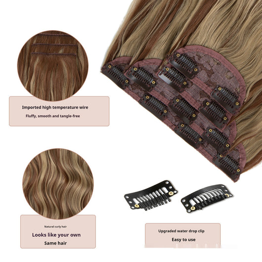 Set de 4 Pelucas de Fibra Térmica para Mujer - Cambio de Look Instantáneo - Image 5