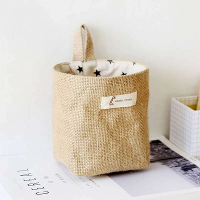 Bolsa de Almacenamiento de Yute para Baño y Escritorio - Image 19