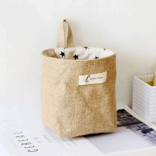 Bolsa de Almacenamiento de Yute para Baño y Escritorio - Image 19