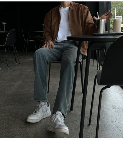 Chaqueta Café con Cuello de Pie - Image 13