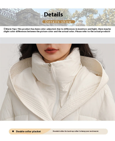 Abrigo Largo Ajustado con Capucha para Mujer - Diseño Invernal Elegante - Image 21