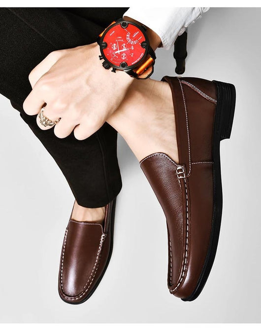 Mocasines de Cuero Auténtico Cómodos Transpirables para Negocios - Image 9