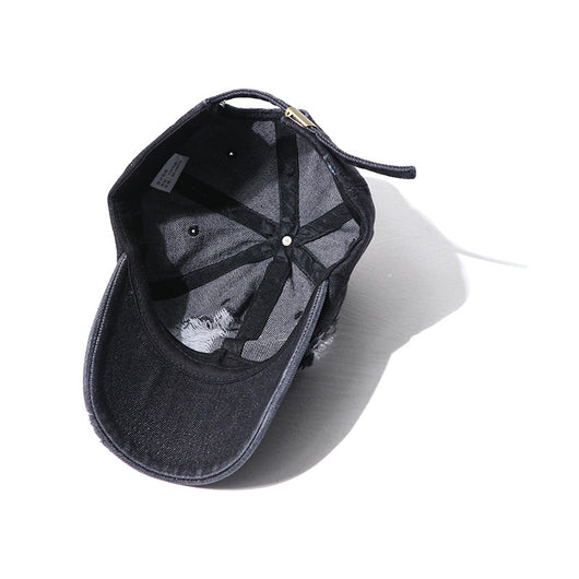Gorra de Béisbol Unisex con Detalles Perforados en Denim - Image 14