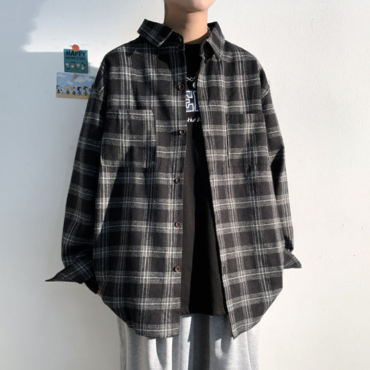 Camisa de Cuadros a Rayas Premium para Hombre - Elegancia Sofisticada