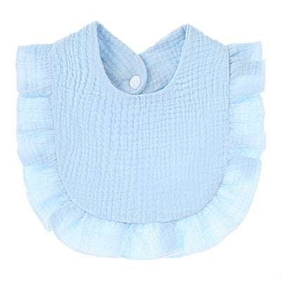Babero de Gasa de Algodón con Encaje y Bolsillo Absorbente - Image 3