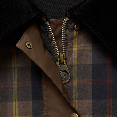 Abrigo Acolchado con Cuello de Piel - Diseño Tartán Otoño Invierno - Image 16