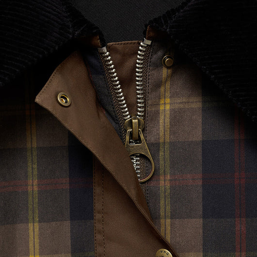 Abrigo Acolchado con Cuello de Piel - Diseño Tartán Otoño Invierno - Image 16