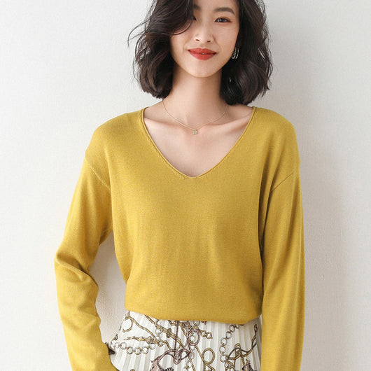 Suéter Suelto Estilo Coreano para Mujer - Prenda Base Versátil - Image 18
