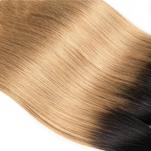 Peluca de cabello brasileño real T1b/27 - Efecto degradado natural - Image 7