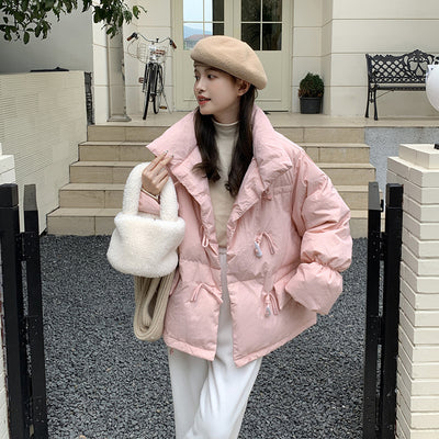 Chaqueta Acolchada Estilo Coreano con Cuello Alto para Mujer - Image 8