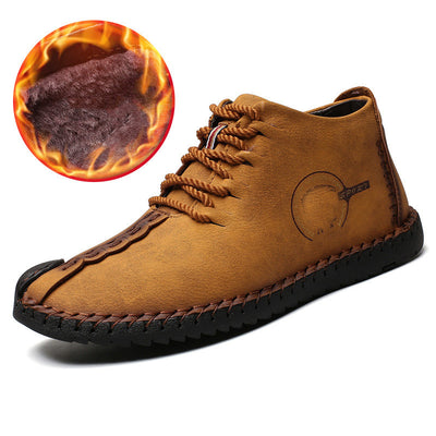 Botas Martin de Algodón para Hombre - Botines Cálidos de Caña Alta