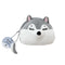 Bolsa Cosmética Llavero Colgante con Diseño de Shiba Inu y Husky