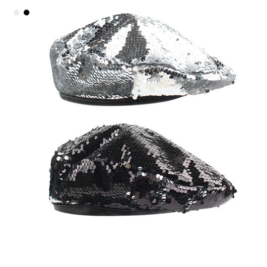Gorra Coreana Brillante con Lentejuelas - Estilo Trendy para Mujer - Image 2