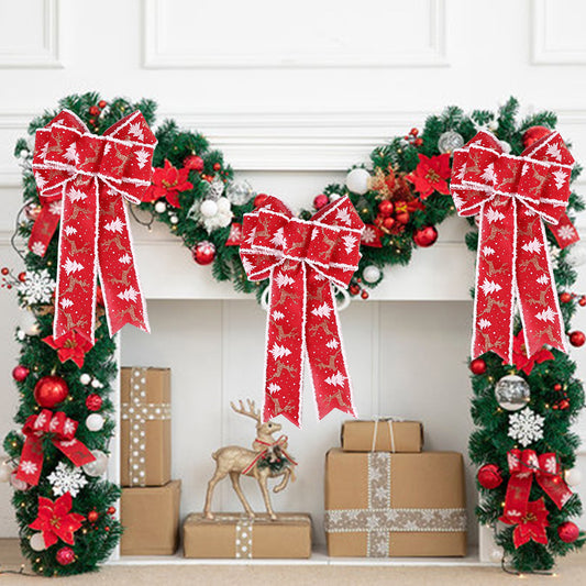 Moño Navideño para Decoración de Fiestas en Casa