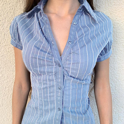 Blusa Rayada Estilo Americano para Mujer - Image 17