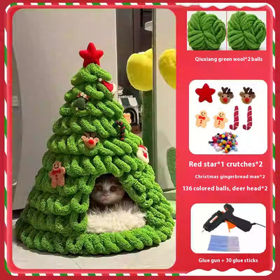 Nido Árbol Navideño para Gatos - Kit DIY Hecho a Mano - Image 11