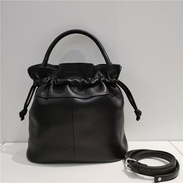Bolso Bucket de Cuero para Mujer - Elegancia y Versatilidad - Image 3