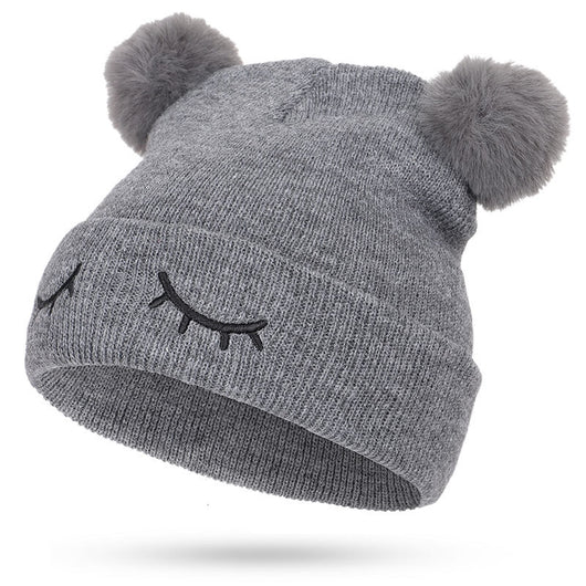 Gorro de Lana Infantil con Bordado de Osito Guiñador - Image 16