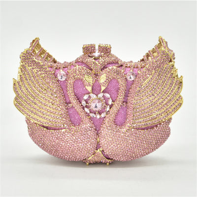 Bolso Pequeño Swan Moon con Lentejuelas y Diamantes