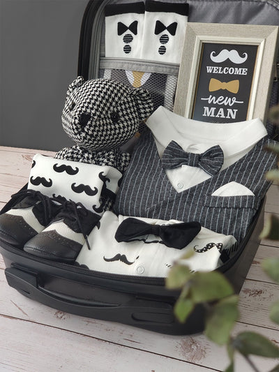Conjunto Elegante Pequeño Caballero - Caja de Regalo Premium Negro y Oro - Image 18