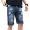 Shorts de Mezclilla para Hombre Estilo Coreano con Detalles Rotos