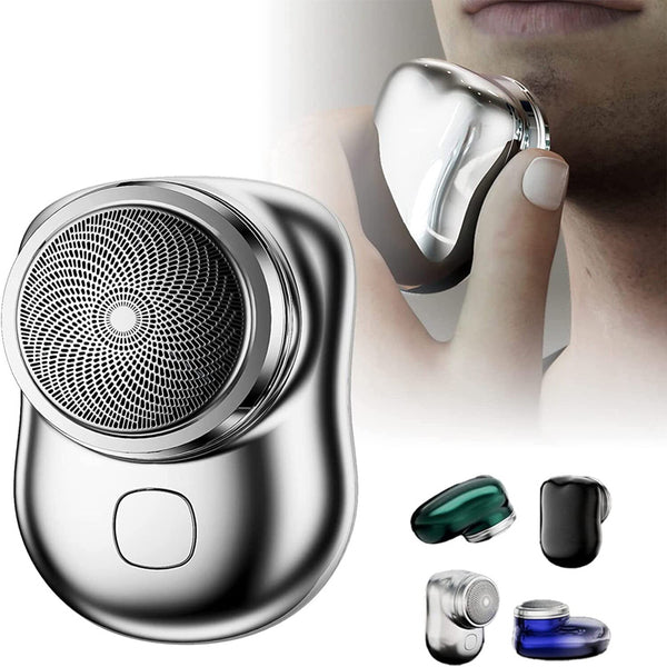 Afeitadora Eléctrica Portátil Recargable USB - Máquina de Afeitar Inalámbrica Húmeda y Seca para Hombre