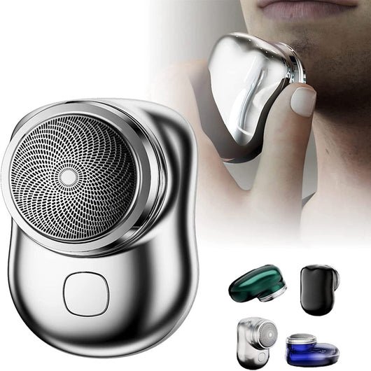 Afeitadora Eléctrica Portátil Recargable USB - Máquina de Afeitar Inalámbrica Húmeda y Seca para Hombre