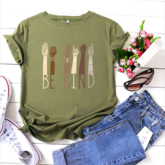 Remera Femenina de Algodón con Estampado de Letras - Image 26