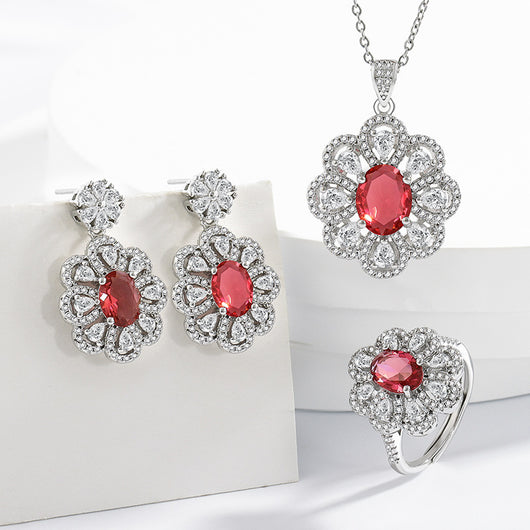 Conjunto de Joyas para Novia: Aretes y Collar Elegante