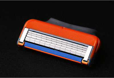 Rasurador Manual de 5 Capas con Caja Naranja - Afeitado Suave y Preciso - Image 7